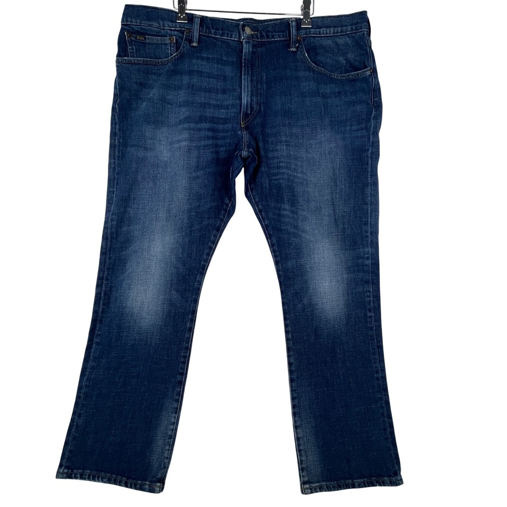 Polo Ralph Lauren Hampton Athletic Jeans Mens 40x32 Blue Denim Stretch Pants
